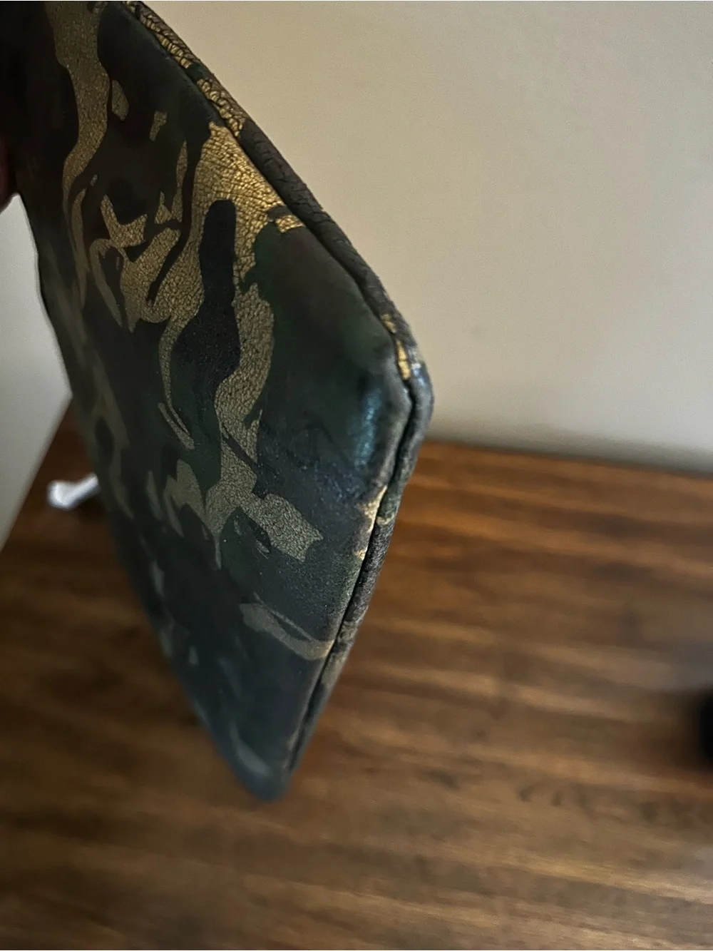 Jimmy Choo Oversized Camouflage Leather Clutch